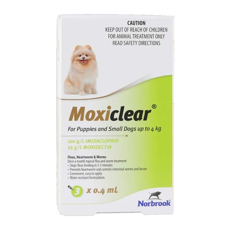 Moxiclear for Puppies & Small Dogs up to 4kg