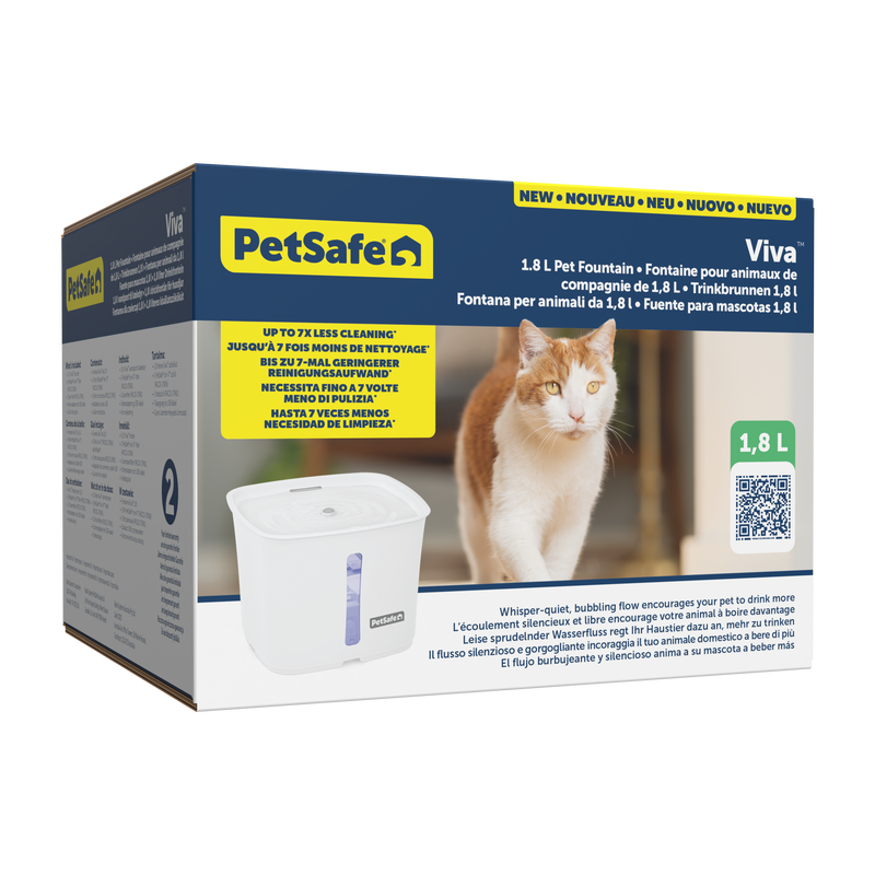 PetSafe® Viva™ Pet Fountain, 1.8 Litre, Plastic Tray