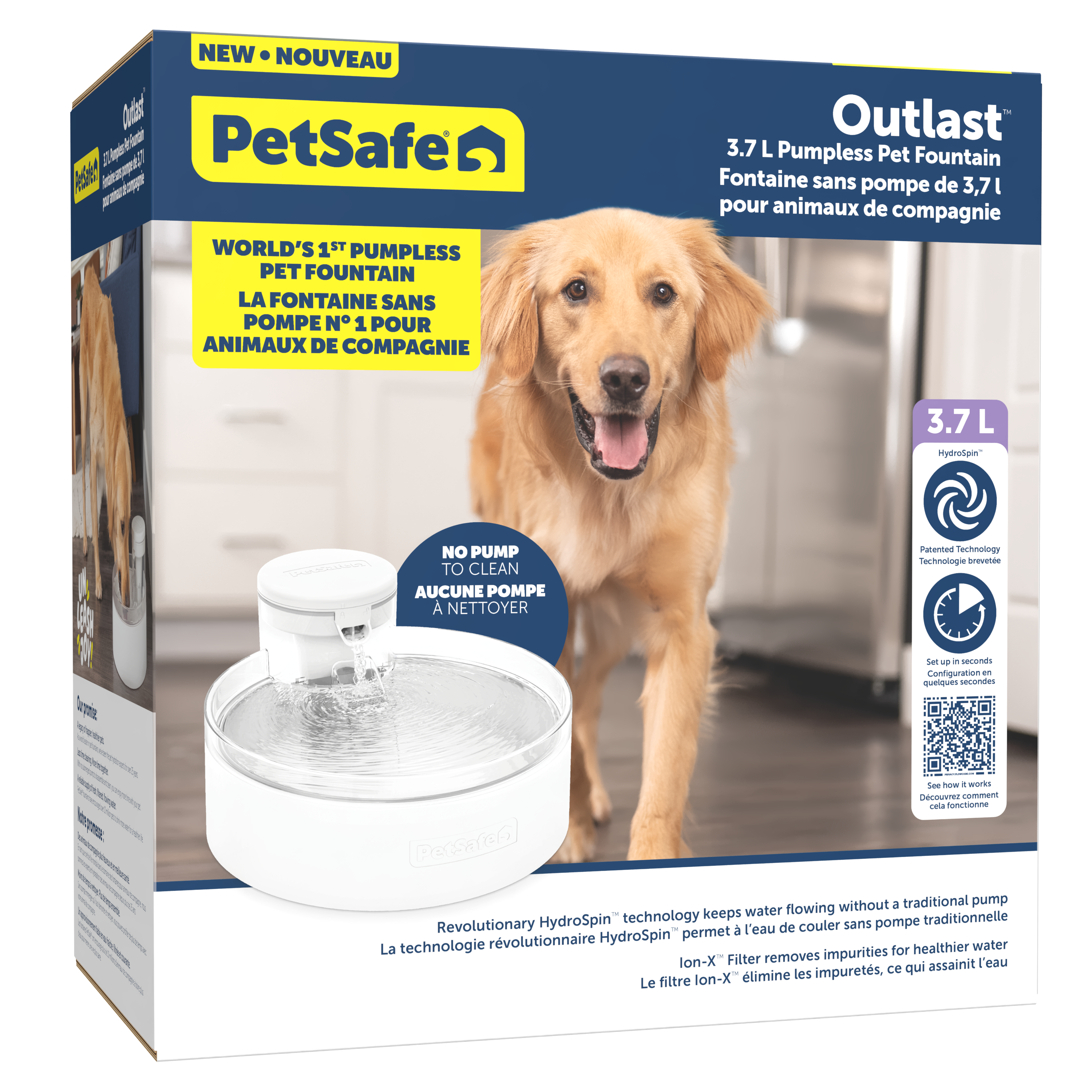 PetSafe® Outlast™ 3.7 Litre Pumpless Pet Fountain