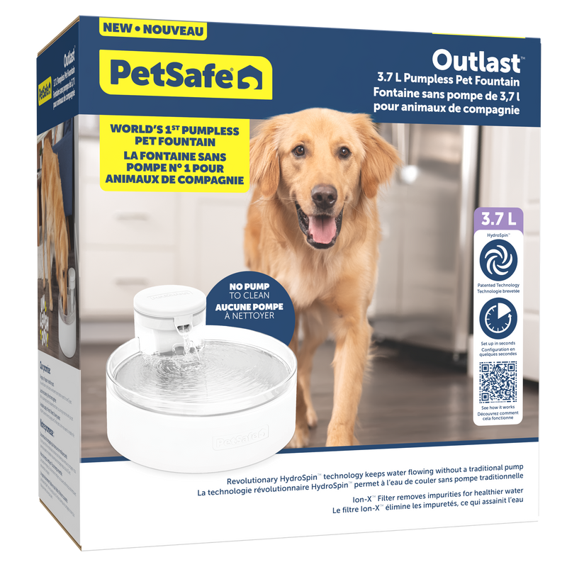 PetSafe® Outlast™ 3.7 Litre Pumpless Pet Fountain