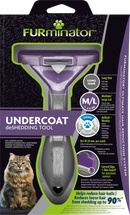 FURminator DESHEDDING TOOL FOR LONG HAIRED MEDIUM & LARGE CATS
