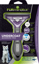 FURminator DESHEDDING TOOL FOR SHORT HAIRED MEDIUM & LARGE CATS